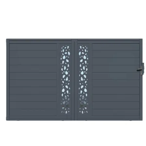 Ornamental Aluminum Fence Gate for Courtyard Garden Security Entry