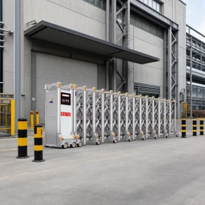 Outdoor Aluminum Alloy Electric Telescopic Retractable Sliding Gate for Parking Lots