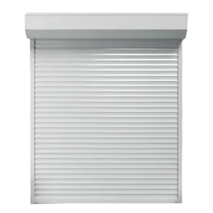 Outdoor Aluminum Alloy Motorized Windproof Roll-Up Garage Door