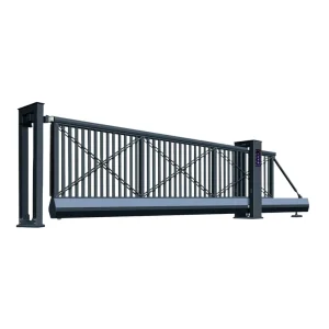 Outdoor Aluminum Automatic Electric Suspended Sliding Gate for Apartments, Hotels, and Malls
