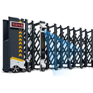 Outdoor Aluminum Electric Folding Retractable Composite Driveway Entrance Gate