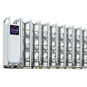 Outdoor Aluminum Electric Folding Retractable Composite Driveway Gate