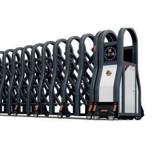 Outdoor Aluminum Electric Retractable Sliding Gate for Hotels with Automatic Opening