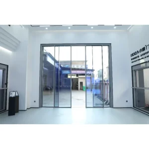 Outdoor Aluminum Sliding Door With Double Glazed Windproof Mesh Screen for Patio Balcony Interior Aluminum Sliding Doors