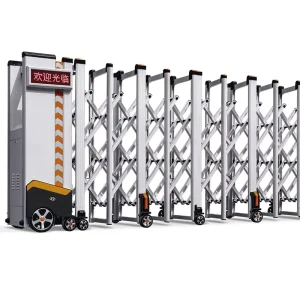 Outdoor Anti-Corrosion Stainless Steel Electric Retractable Folding Gate for Composite Driveways