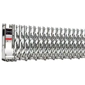 Outdoor Electric Automatic 304 Stainless Steel Retractable Safety Gate with Phone App Remote Control