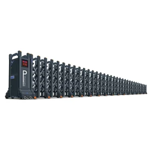 Outdoor Electric Automatic Stainless Steel Retractable Safety Gate with Folding Screen for Security
