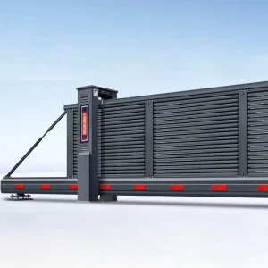 Outdoor Electric Heavy Duty Cantilever Security Gate with Telescopic Folding Design