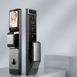 Outdoor Face Recognition Smart Lock Waterproof WiFi Video Intercom Keyless Entry for Wood and Aluminum Doors