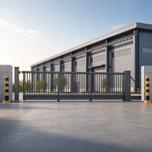 Outdoor Heavy Duty Automatic Electric Wind-Resistant Linear Sliding Gate for Factory Access