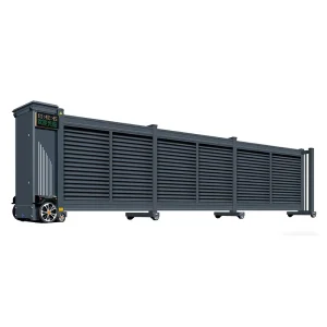 Outdoor Industrial Park Electric Automatic Telescopic Section Sliding Security Gate