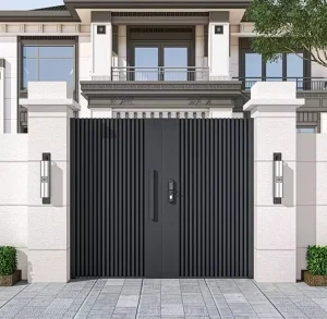 Outdoor Modern Security Aluminum Automatic Swing Gate for House Villa