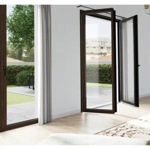 Outdoor Porch Balcony House PVC Triple Glass Swing Doors Nordic Simple Durable Insulation UPVC Hinged Casement Door