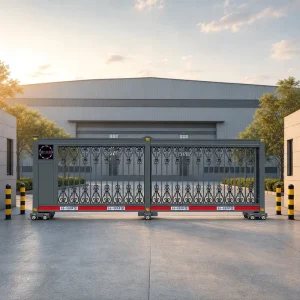 Outdoor Trackless Automatic Electric Aluminum Alloy Telescopic Retractable Sliding Gate for Community