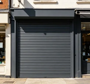 Outdoor Waterproof Color-Coated Steel Thermal-Insulated Rolling Shutter Door with Smart Remote Control for Store