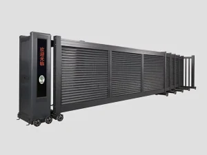 Outdoor Wireless-Controlled Aluminum Electric Retractable Sliding Gate for Entrance