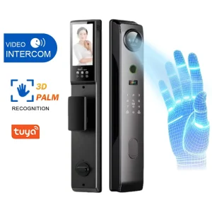 PR08 OEM ODM Smart Security Bluetooth Digital Lock with 3D Face Recognition App and Camera