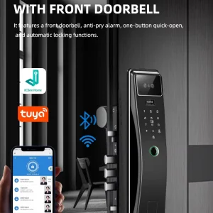 PR12 3D Face Recognition Smart Door Lock with Video Intercom, Wi-Fi, Cloud and Memory Card Storage