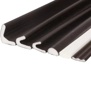 PU PE Foam V Shape Security Door Seal Strip Self Adhesive Weatherstrip Soundproof for Iron Door Frame
