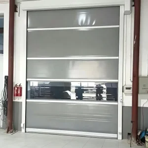 PVC Automatic High-Speed Vision Rolling Door for Cleanrooms and Warehouses, Windproof Soundproof Dustproof