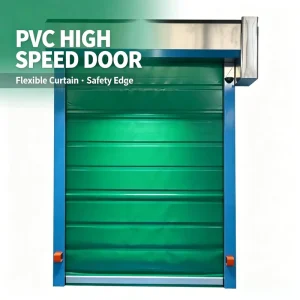 PVC High-Speed Automatic Roll-Up Door with Electric Motor for Food Factory Warehouse Garage