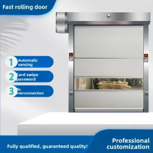 PVC High-Speed Rolling Door, Windproof, Dustproof, Thermally and Sound Insulated, Servo Automatic Induction