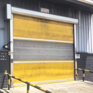 PVC Industrial High-Speed Roll-Up Door with Window for Warehouse