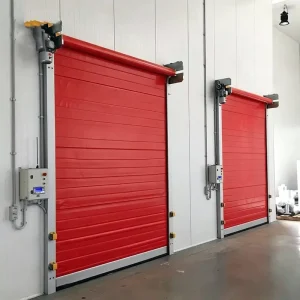 PVC Insulated High-Speed Roller Shutter Door for Cold Chain Storage, 0.8-1.2 m/s, Light Curtain Safety, Remote Control