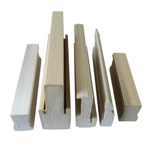 PVC WPC Vinyl Bamboo Entry Door Casing Architrave for Villas, Rolling Open Style, USA Standard