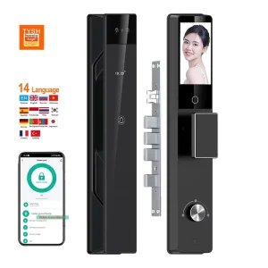 Palm Recognition Anti-Pry Alarm Mortise Smart Lock Model 6590 for Security Doors