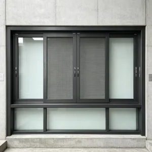 Panoramic Acoustic Sliding Window Integrated Blinds Interlock