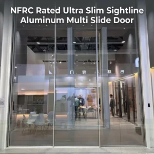 Panoramic Slim Frame Lift Slide Large Sliding Glass Door Thermal Break Aluminum Double Glazed Low-E Garden Villa