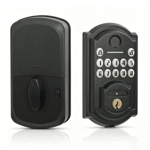 Password Retro Entry Smart Deadbolt Lock with Key Zinc Alloy Electronic Fingerprint Lock Set