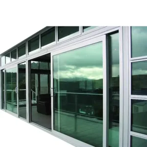Patio Door Xmas Smart Barn Aluminum Glass Black Sliding Door Pattern