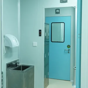 Pharmaceutical Cleanroom Door, Hermetic Airtight GMP Workshop Laboratory Manufacturing Facility, ISO Certified