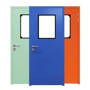 Pharmaceutical-grade Purification Single Door Fire Prevention Clean Rooms Hospital Workshop