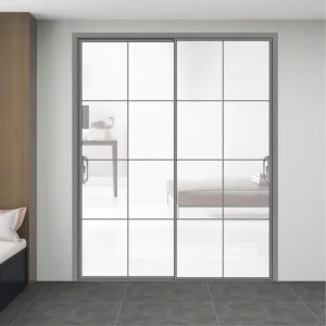 Philippines-Style Aluminum Sliding Door with Clear Glass for Balcony or Terrace