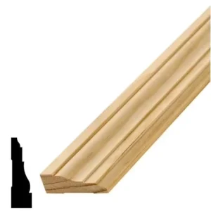 Pine Poplar Paulownia Solid Wood Door Casing Architraves Primed Unfinished Interior Mouldings Factory Direct