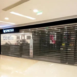 Plastic Rolling up Door Clear Polycarbonate Roller Shutter Doors Transparent for Commercial Shop Store Automatic Aluminum PC