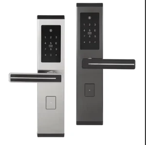 Polished Stainless Steel Smart Door Lock Waterproof Keyless Keypad Password and Card Unlock for Hotels
