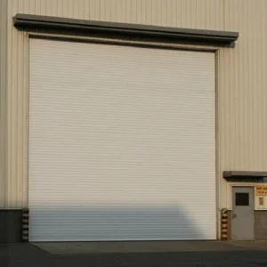 Polyurethane-Insulated Windproof Slatted Double-Layer Roll-Up Door with 77 mm Aluminum Alloy Panels
