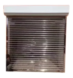 Polyvinyl Smart Transparent Rolling Shutter Door with Transparent Slats