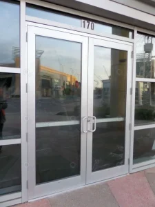 Prima Residential Aluminum Frame Glass Swing Door Tempered Clear Glass Home Balcony Entrance Weatherproof Household Front Door