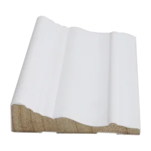 Primed Modern Decorative Line White Paulownia Wood Door Frame Moulding Waterproof Indoor Use