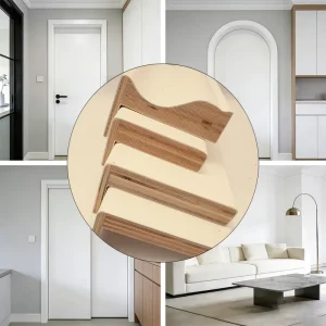 Primed WPC LVL Wood Door Casing Rot Resistant Anti-Insect for Villa and Hotel Use