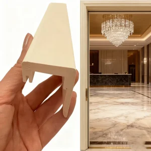 Primed WPC Waterproof Door Casing Frame for Bedroom Hotel and Villa Interiors