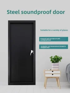 Professional Sound Insulated Heavy Duty Fire Rated Steel Door for Recording Studios
