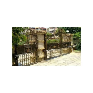Push and Pull Villa Front Door Courtyard Wrought Iron Gate