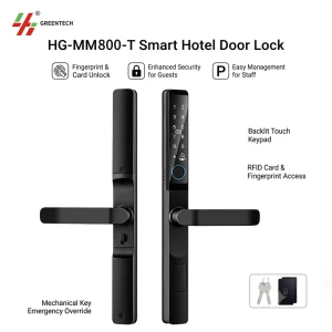 RFID Card Electronic Handle Door Lock for Hotel Guest Room Access Control Systems