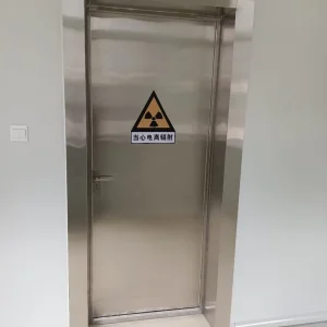 Radiation-Shielding Single-Leaf Electric Stainless Steel Lead Door for CT and DR Rooms Manufacturer Direct